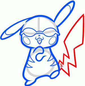 kak risovat Pikachu Gangnam Style0256